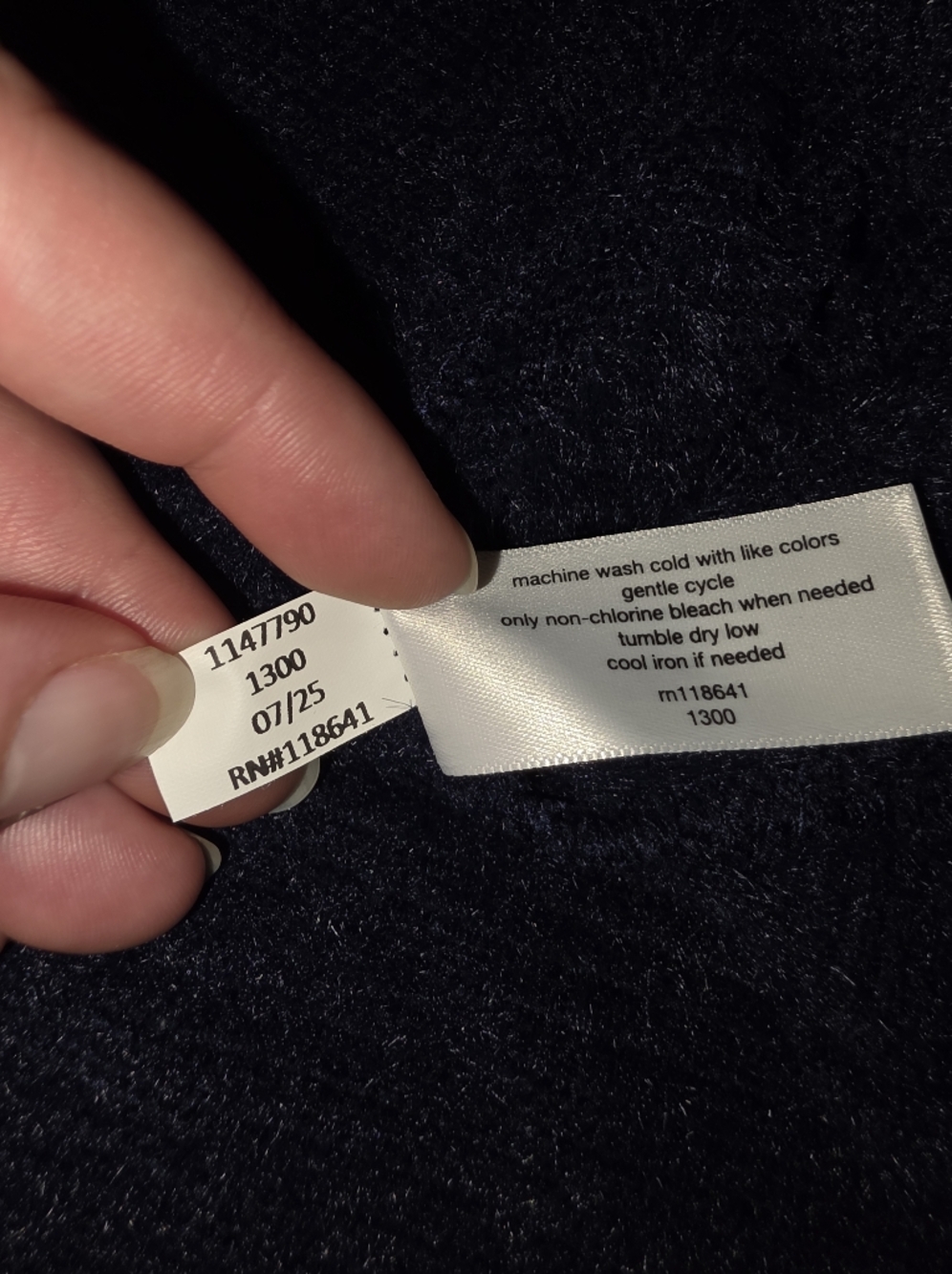 NWT Lane Bryant Cowl Neck Pullover Size 14/16 Maritime Blue - Picture 9 of 9